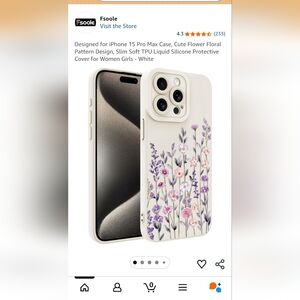 Flower Floral Phonw Case For Iphonw 15 Pro Max